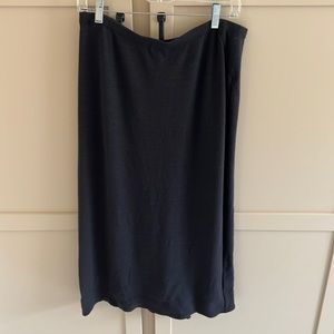 Eileen Fisher Black MIDI Skirt